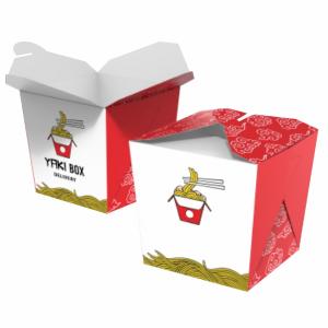 Caixas Box - Caixa 8x8x10cm - com Encaixe Papel Alimentício 270g 8x8x10cm 4x0 Película Antigordura Corte e vinco para encaixe 