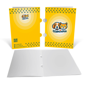 Pastas Personalizadas Com Orelha Couchê 300g 461x310 4x0 Laminação brilho Recorte com orelha 
